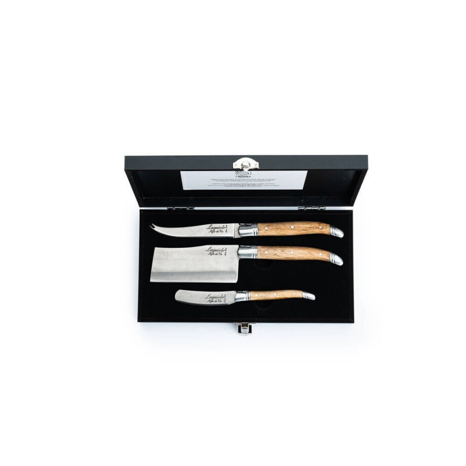 Laguiole Style de Vie Kaasmessenset Luxury Line Eikenhout - 3 stuks Laguiole Style de Vie Kaasmessenset Luxury Line Eikenhout - 3 stuks afbeelding