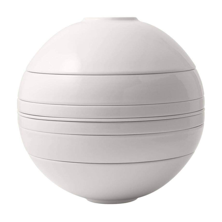 Villeroy & Boch Serviesset La Boule - Wit - 7-delig / 2 personen Villeroy & Boch Serviesset La Boule - Wit - 7-delig / 2 personen afbeelding