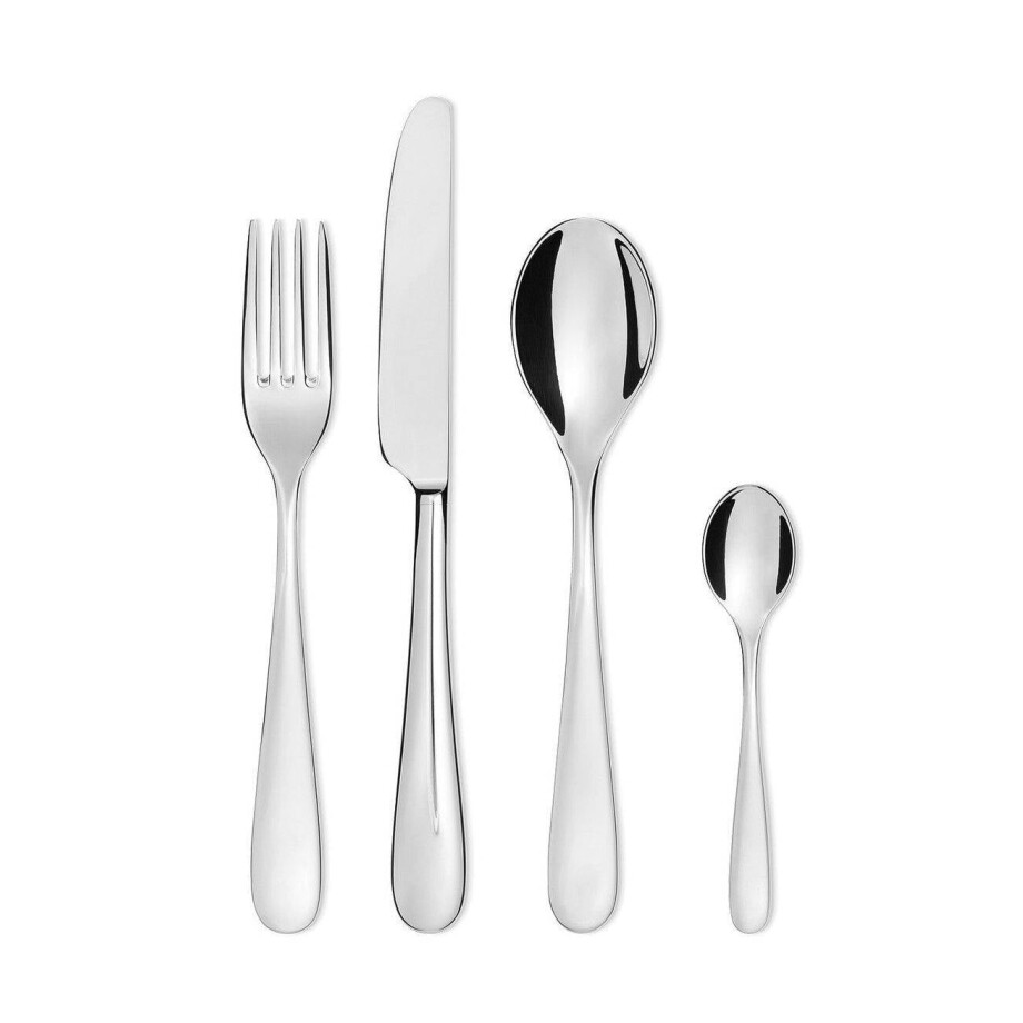 Alessi Bestekset Nuovo Milano - 5180S24M - Monoblock - 24-delig / 6 personen - door Ettore Sottsass afbeelding 
