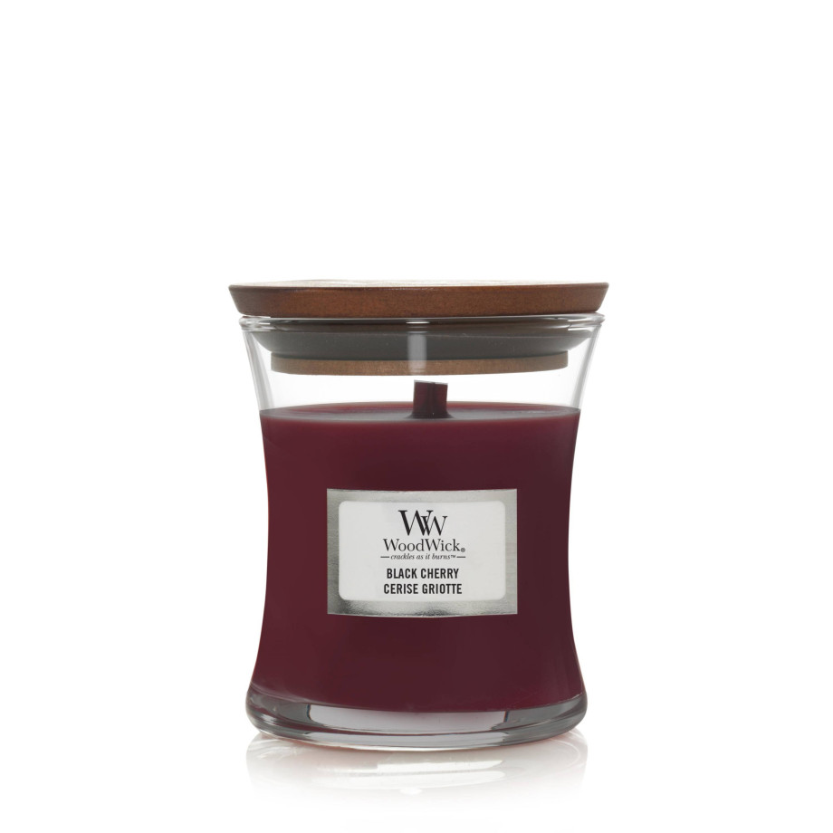 WoodWick geurkaars Black Cherry Mini afbeelding 