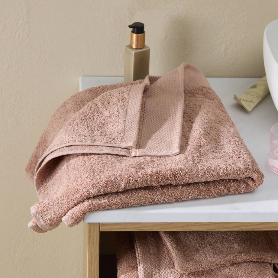 NOUS Living handdoek roze (100x50 cm) NOUS Living handdoek roze (100x50 cm) afbeelding