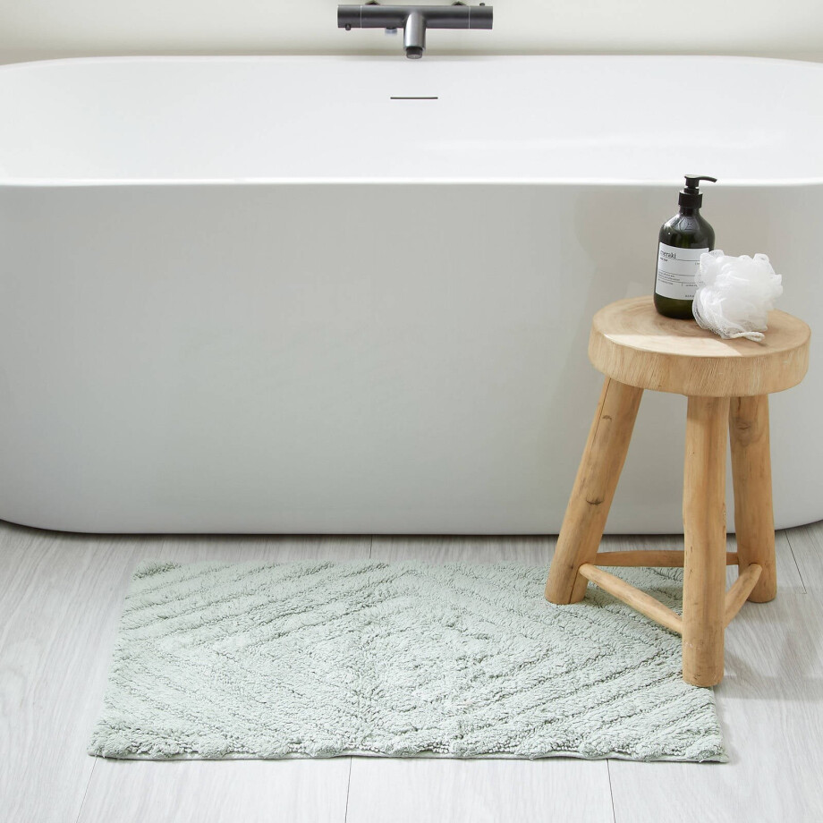 NOUS Living badmat rechthoek mintgroen (80x50 cm) afbeelding 