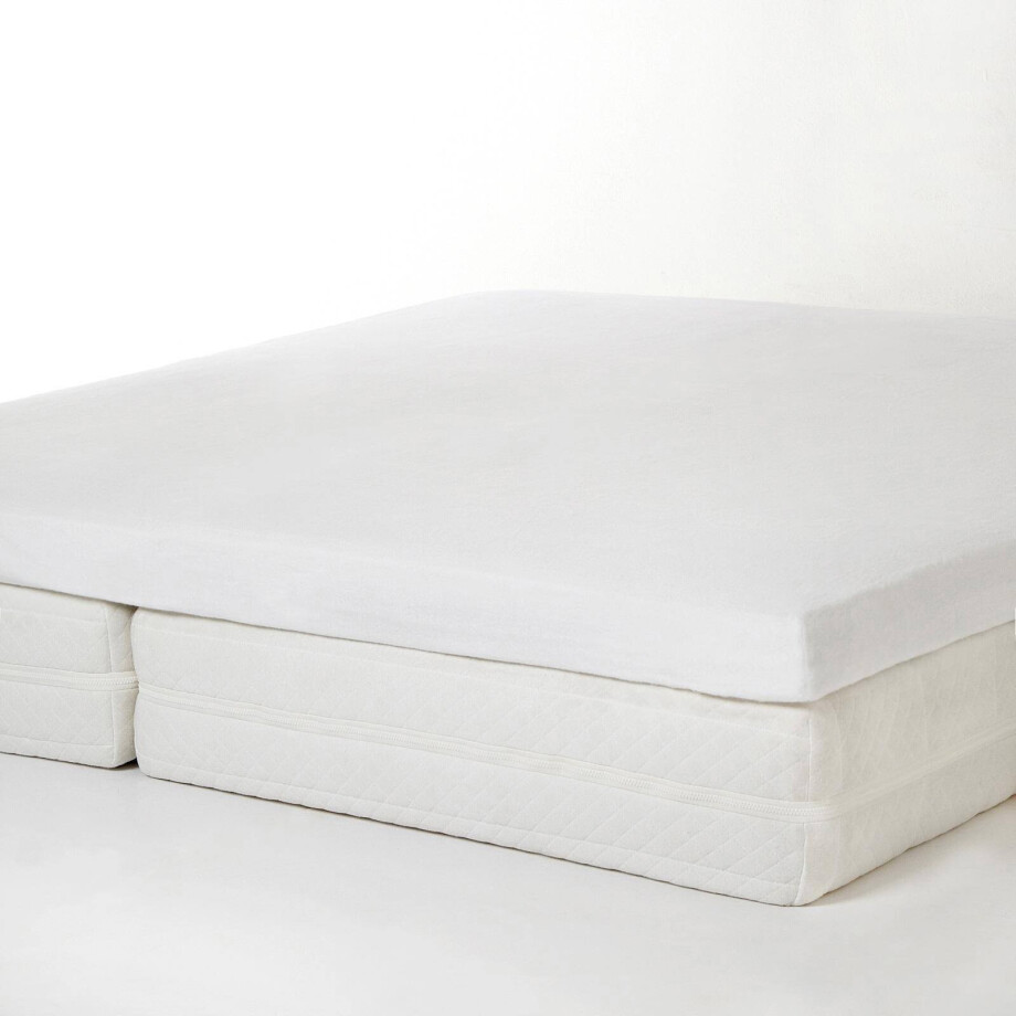 NOUS Living katoenen molton topmatras (tot 15 cm matras) wit afbeelding 