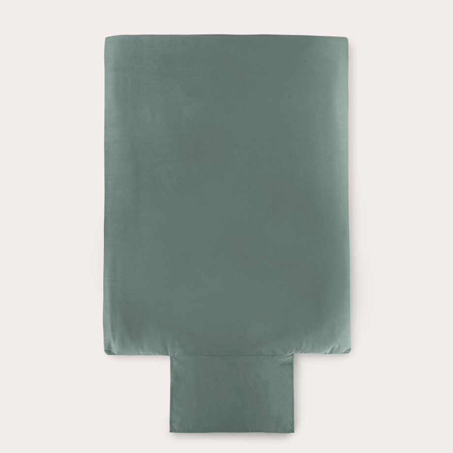 NOUS Kids katoenen dekbedovertrek ledikant donkergoen (100x135 cm) afbeelding 