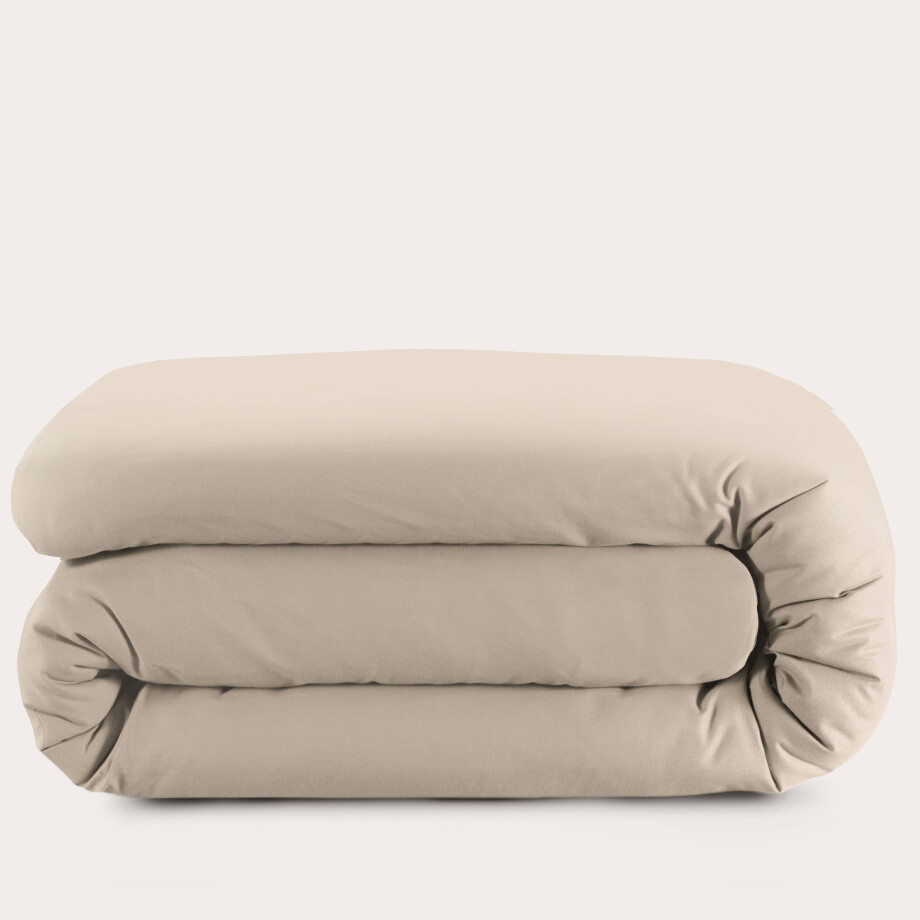 NOUS Kids katoenen dekbedovertrek ledikant beige (100x135 cm) afbeelding 