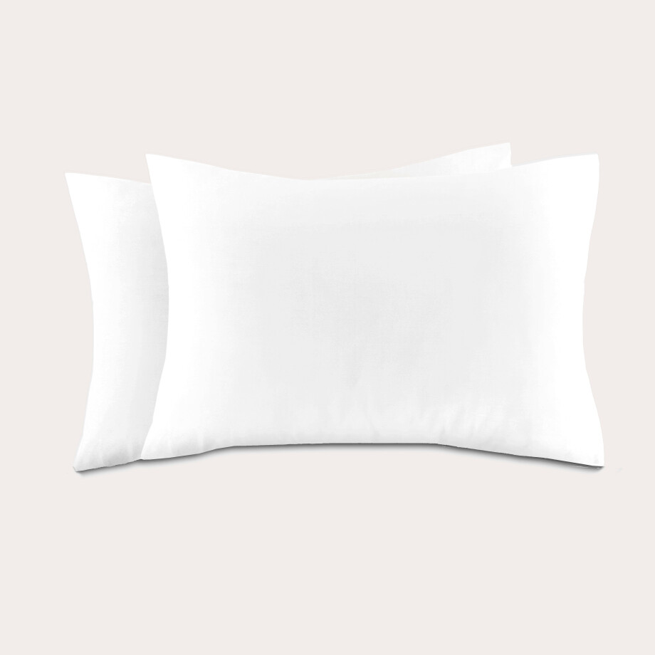 NOUS Living katoenen kussensloop wit (set van 2) (60x70 cm) afbeelding 