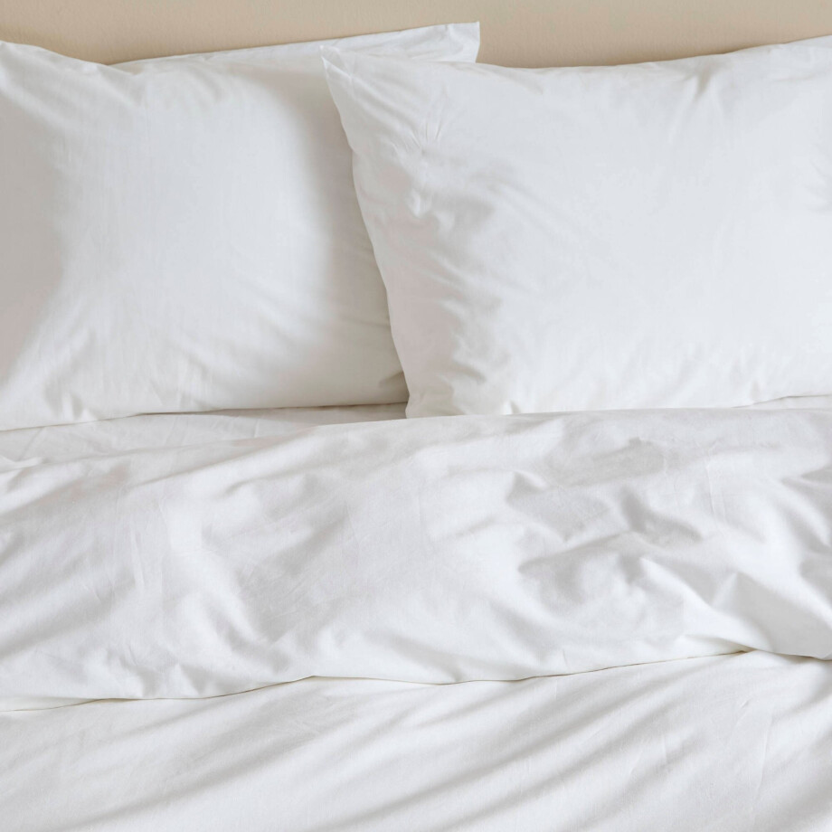 NOUS Living katoenen dekbedovertrek lits-jumeaux wit (240x220 cm) afbeelding 