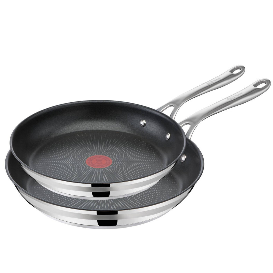 Jamie Oliver by Tefal Cook Smart koekenpannenset (2-delig) (Ø24 + Ø28 cm) Jamie Oliver by Tefal Cook Smart koekenpannenset (2-delig) (Ø24 + Ø28 cm) afbeelding