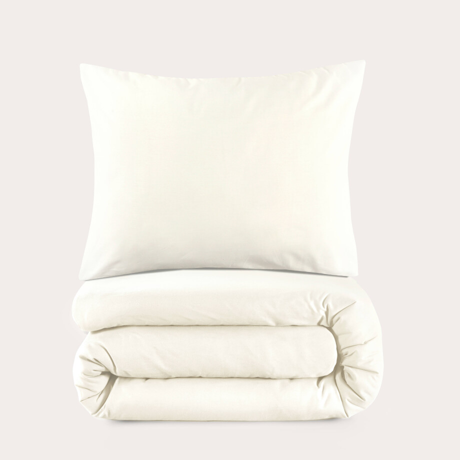 NOUS Kids katoenen dekbedovertrek kinderbed offwhite (120x150 cm) afbeelding 