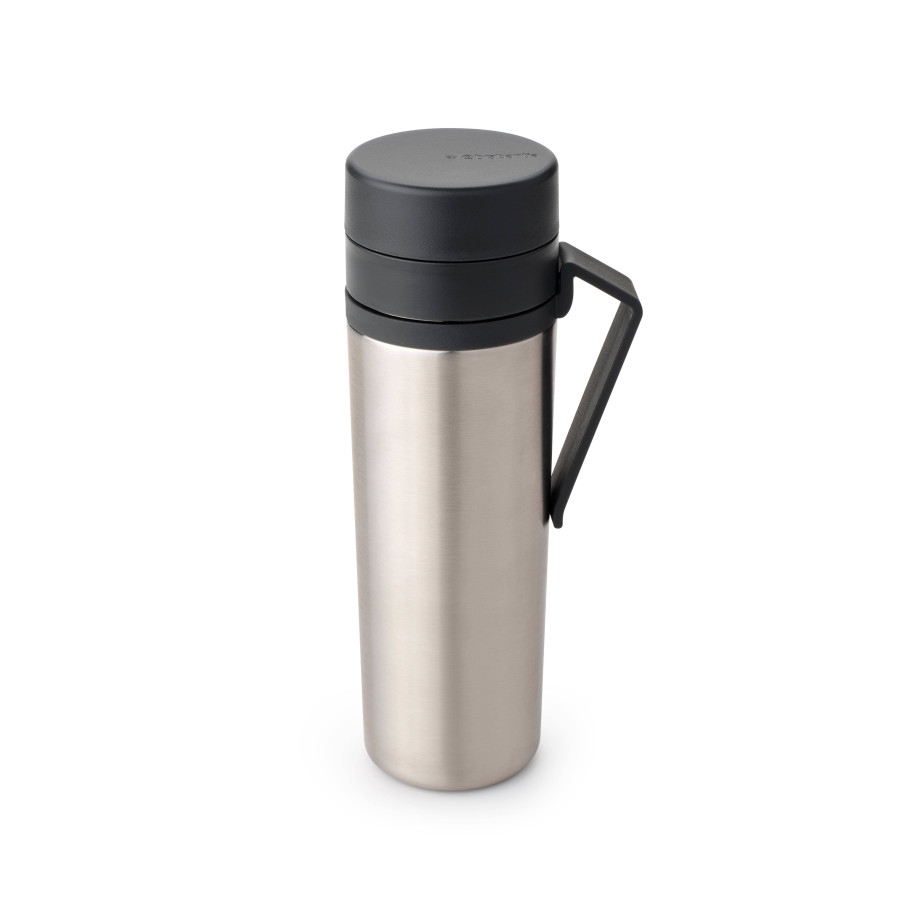 Brabantia Make & Take thermosfles 0,5 liter - Dark Grey afbeelding 