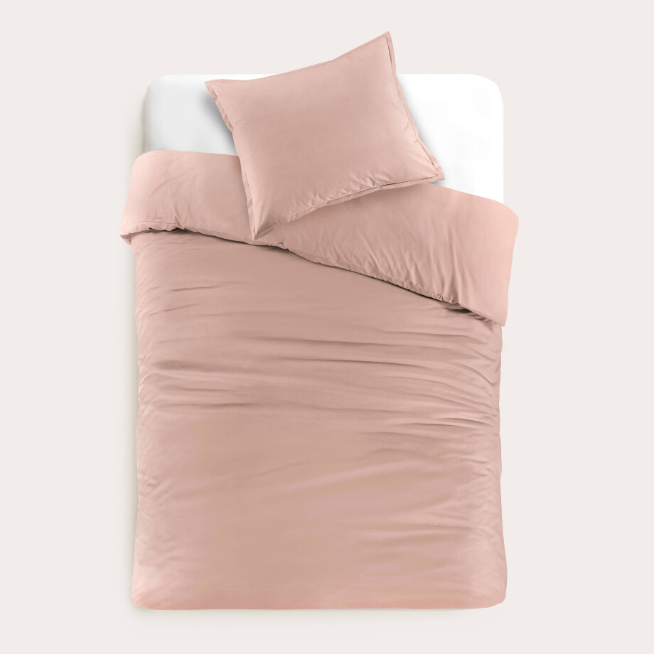 Studio LIVIT perkal katoenen dekbedovertrek 1 persoons roze (140x220 cm) Studio LIVIT perkal katoenen dekbedovertrek 1 persoons roze (140x220 cm) afbeelding