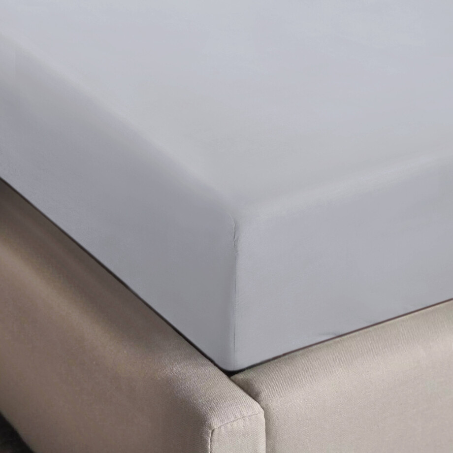 NOUS Living hoeslaken jersey 90x200/220 lichtgrijs afbeelding 