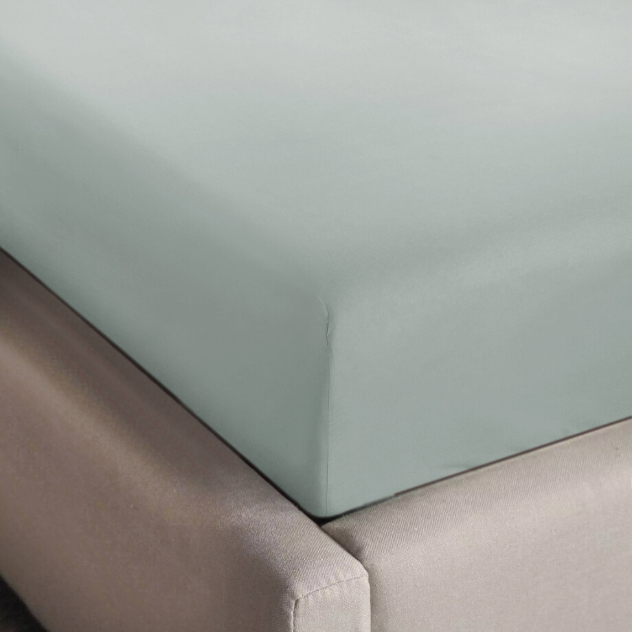 NOUS Living hoeslaken jersey 140x200/220 lichtgroen afbeelding 