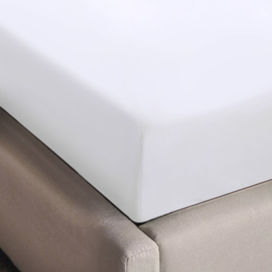 NOUS Living hoeslaken jersey 90x200/220 wit afbeelding 