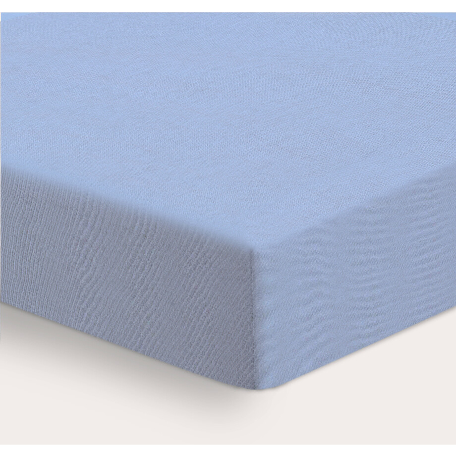 NOUS Kids ledikant hoeslaken jersey 60x120 lichtblauw afbeelding 