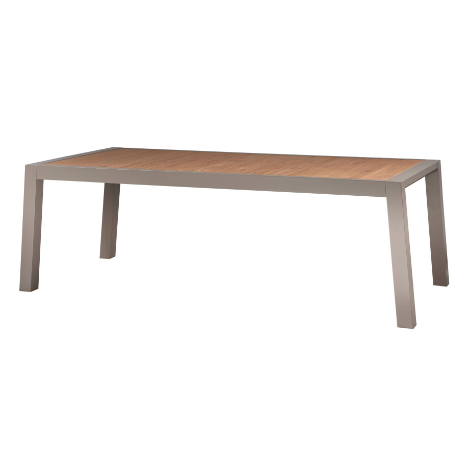 Exotan Exotan Eettafel Sulphur - Hout/Aluminium - Zand - 75x220x100 Exotan Exotan Eettafel Sulphur - Hout/Aluminium - Zand - 75x220x100 afbeelding