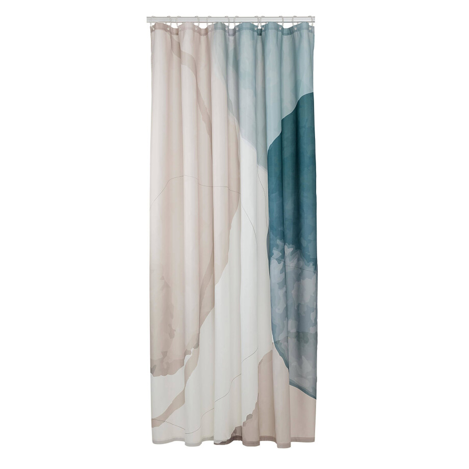 Sealskin douchegordijn Earth Polyester (180x200 cm) (blauw) afbeelding 