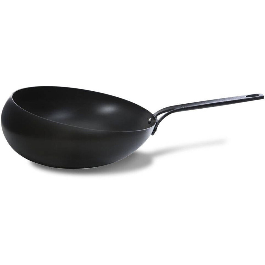 BK Wokpan / Wokarang Black Steel - ø 30 cm / 2.6 liter - zonder anti-aanbaklaag BK Wokpan / Wokarang Black Steel - ø 30 cm / 2.6 liter - zonder anti-aanbaklaag afbeelding