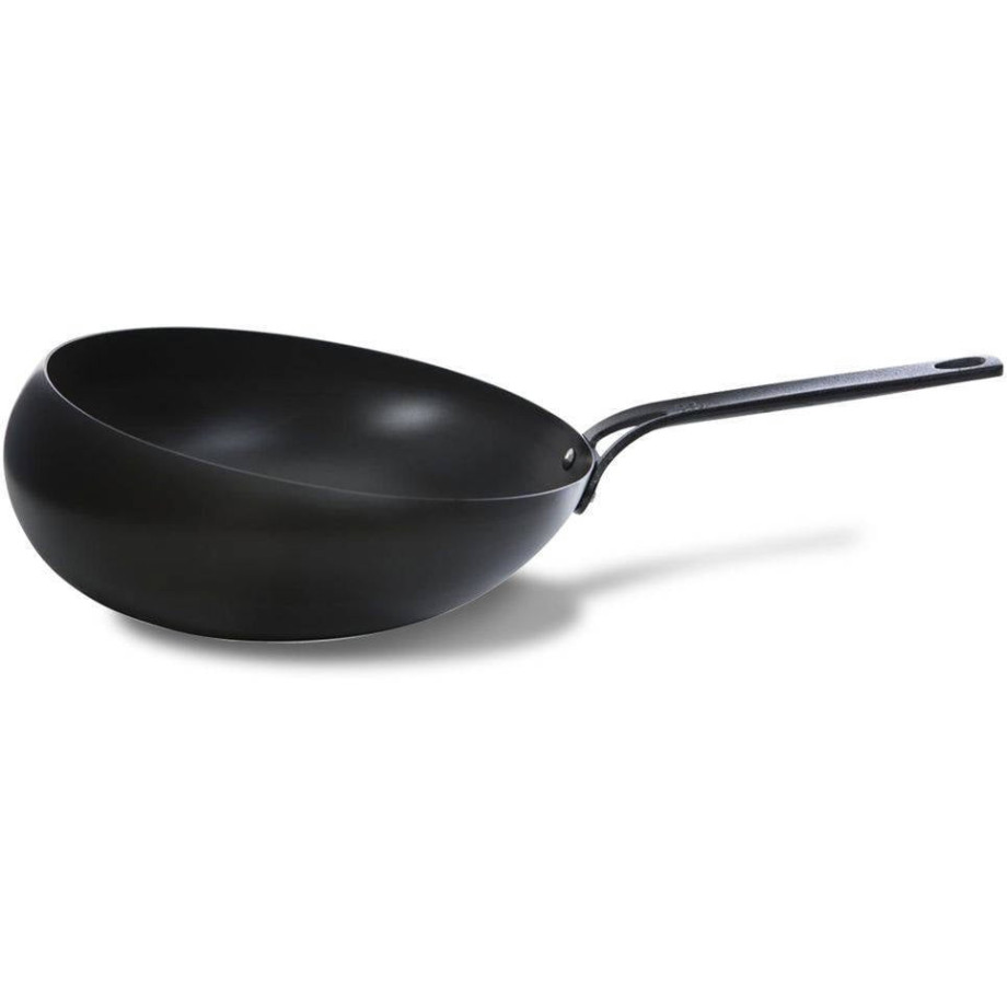 BK Wokpan / Wokarang Black Steel - ø 30 cm / 2.6 liter - zonder anti-aanbaklaag afbeelding 