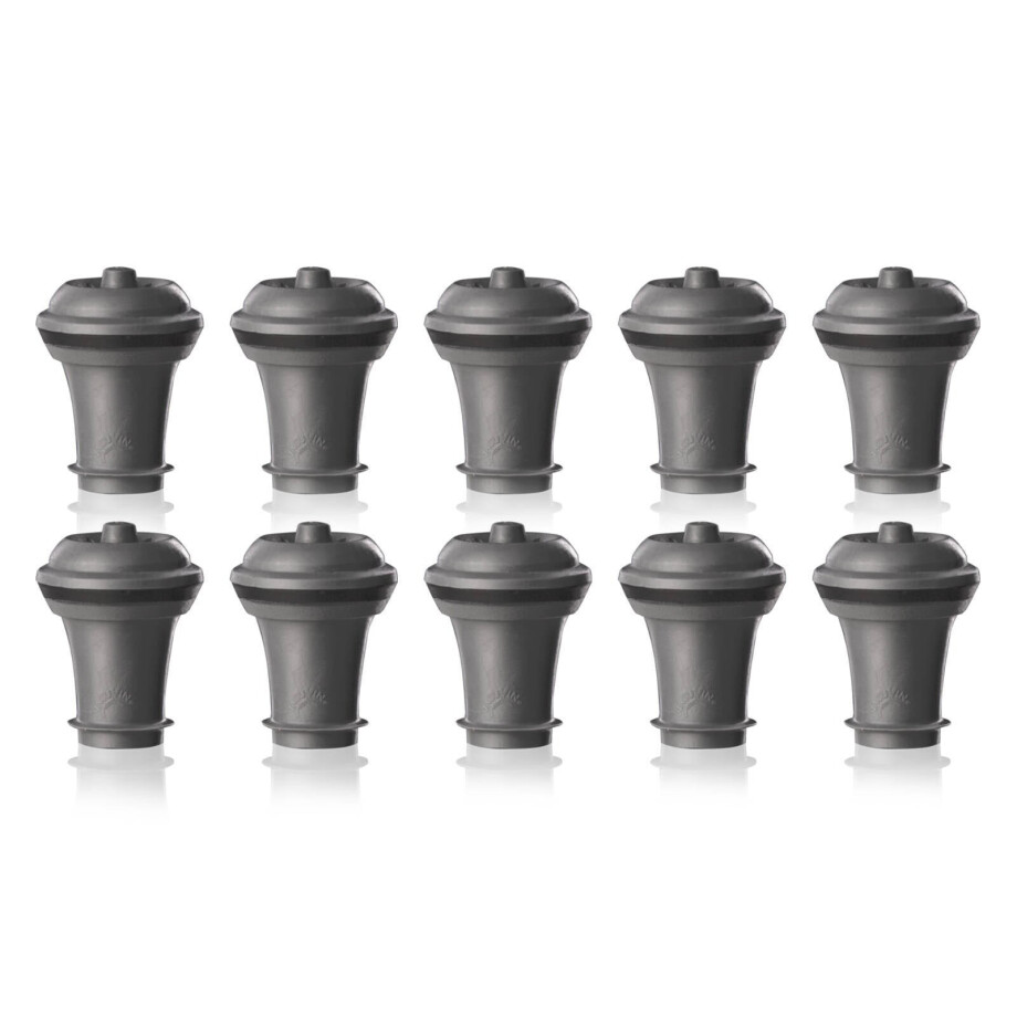 Vacu Vin Wijnstopper Vacuum Wine Stopper - Grijs - 10 stuks afbeelding 