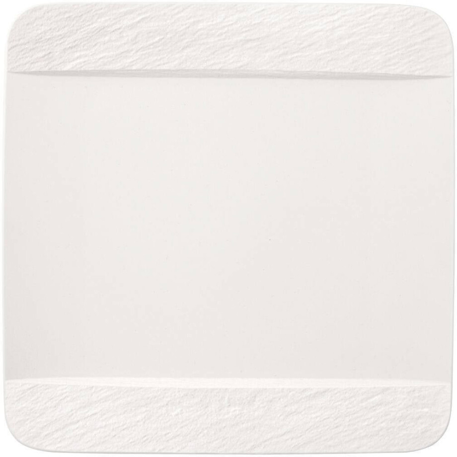 Villeroy & Boch Dinerbord Manufacture Rock - Wit - 28 x 28 cm Villeroy & Boch Dinerbord Manufacture Rock - Wit - 28 x 28 cm afbeelding