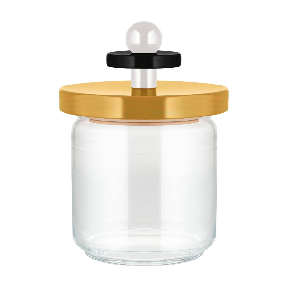 Alessi Voorraadpot Twergi - ES16/75 1 - Geel - ø 12 cm / 750 ml - door Ettore Sotsass Alessi Voorraadpot Twergi - ES16/75 1 - Geel - ø 12 cm / 750 ml - door Ettore Sotsass afbeelding