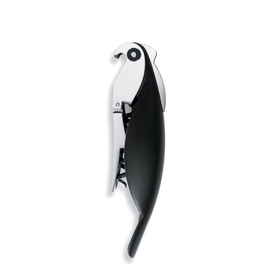 Alessi Kurkentrekker Parrot - AAM32 B - Zwart - door Alessandro Mendini afbeelding 