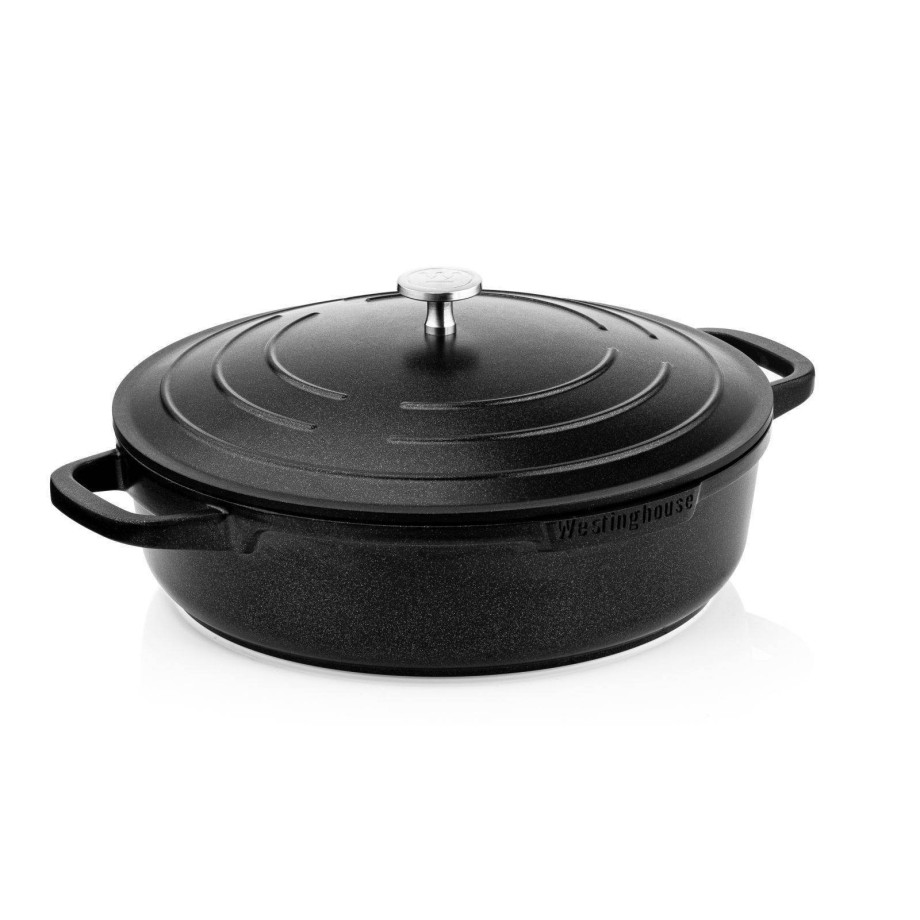 Westinghouse Hapjespan Performance - Blissful Black - ø 28 cm / 4.1 liter - standaard anti-aanbaklaag afbeelding 