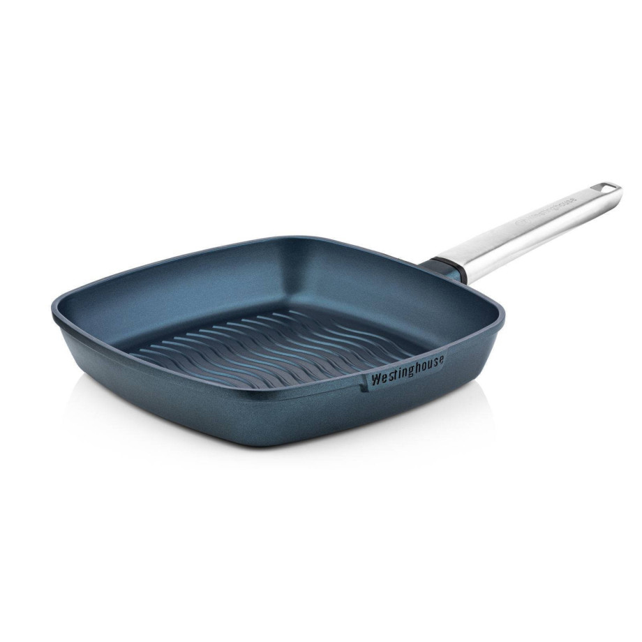 Westinghouse Grillpan Performance - Bravery Blue - 28 x 28 cm - standaard anti-aanbaklaag afbeelding 