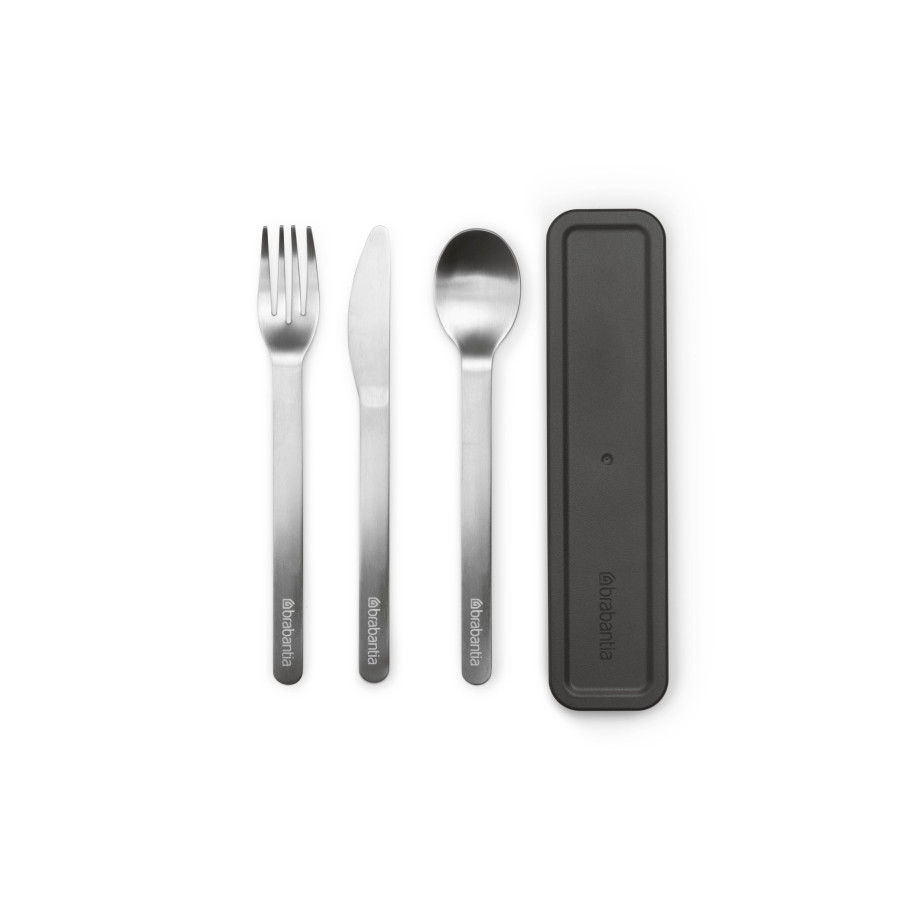 Brabantia Make & Take bestekset - 3-delig - Dark Grey afbeelding 