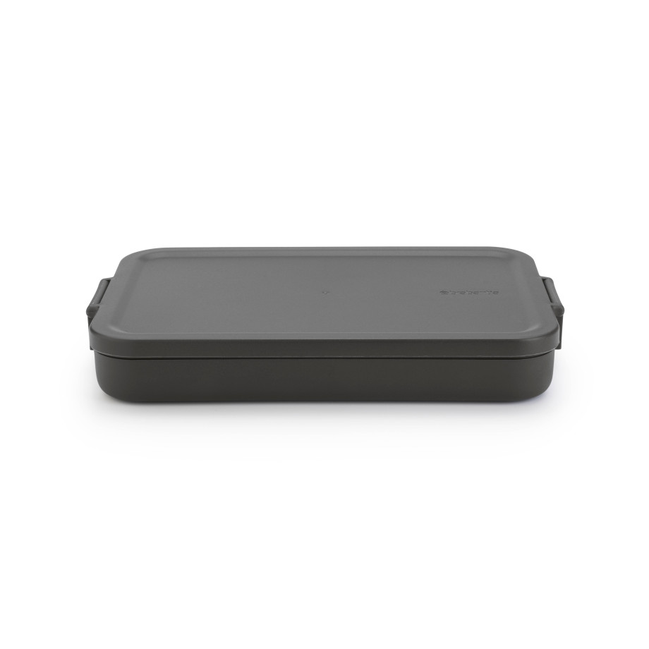 Brabantia Make & Take lunchbox - Plat - Kunststof - Dark Grey afbeelding 