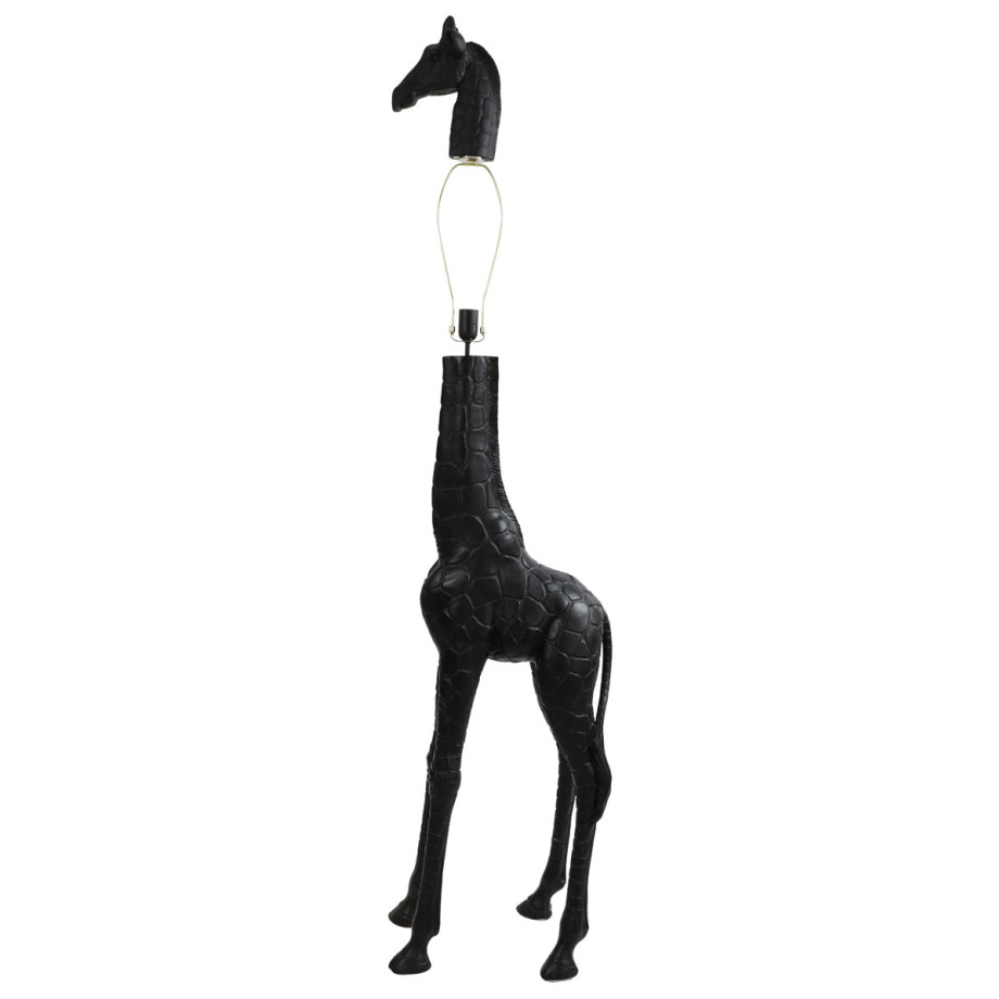 Light & Living Vloerlamp 'Giraffe' 184cm, kleur Zwart (excl. kap) afbeelding 1