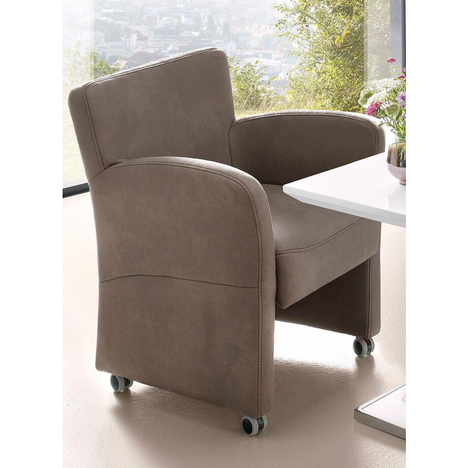 exxpo - sofa fashion Fauteuil Intenso, loungesessel, modern, keuze uit leer of textiel hoge bodemvrijheid, vrij in de ruimte te plaatsen, hoog zitcomfort afbeelding 1