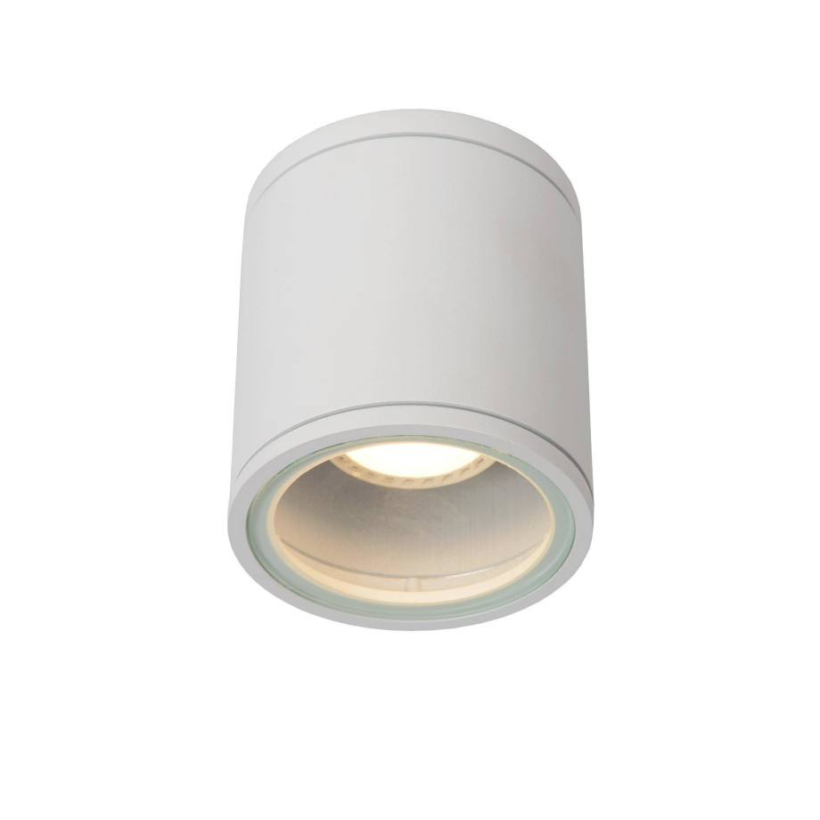 Lucide AVEN - Plafondspot Badkamer - Ø 9 cm - 1xGU10 - IP65 - Wit afbeelding 