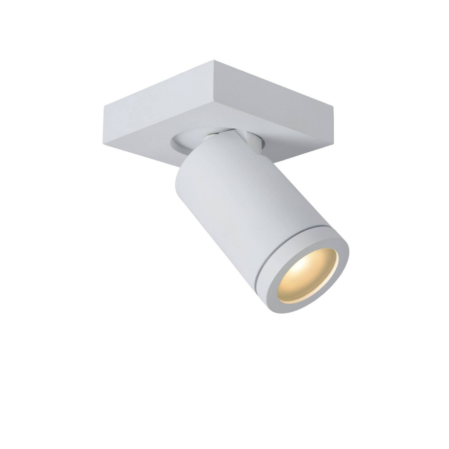 Lucide TAYLOR - Plafondspot Badkamer - LED Dim to warm - GU10 - 1x5W 2200K/3000K - IP44 - Wit afbeelding 