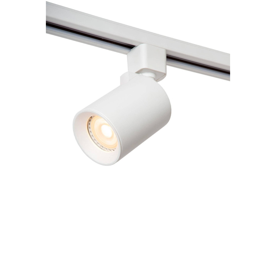 Lucide TRACK NIGEL Railspot - 1-fase Railsysteem / Railverlichting - 1xGU10 - Wit (Uitbreiding) afbeelding 