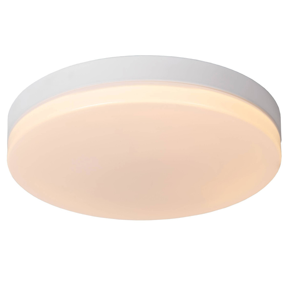 Lucide BISKIT - Plafonnière Badkamer - Ø 40 cm - LED - 1x36W 2700K - IP44 - Beweging & dag/nacht sensor - Wit afbeelding 