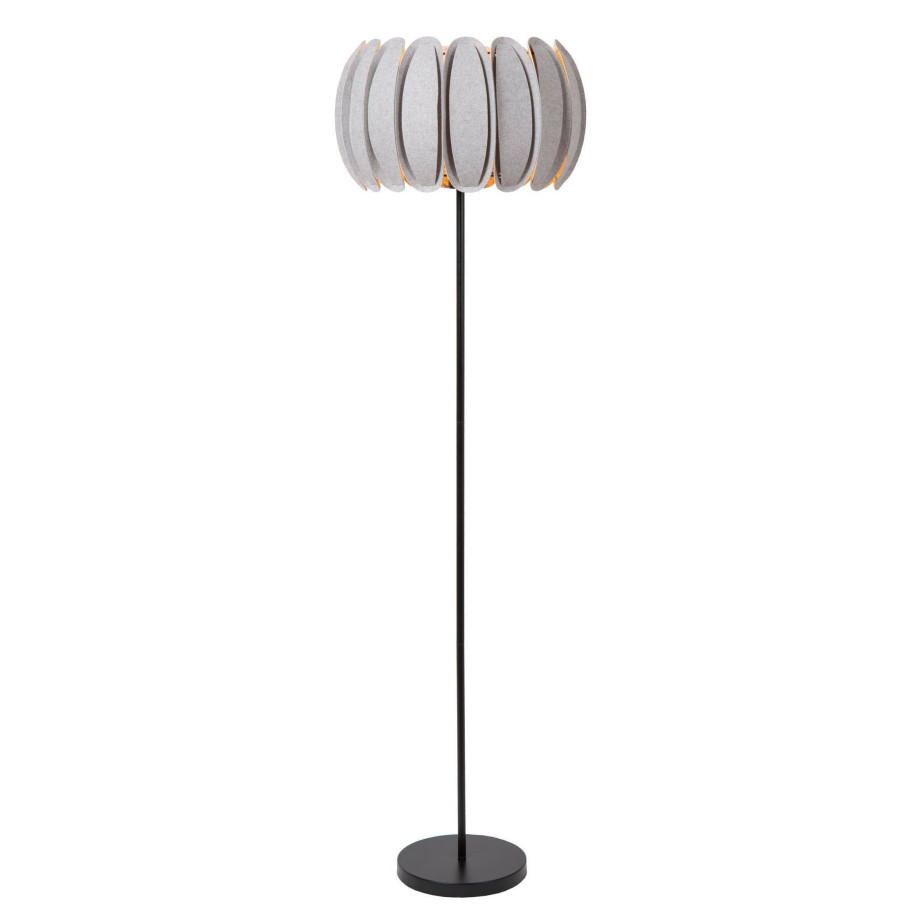 Lucide SPENCER - Vloerlamp - Ø 40 cm - 1xE27 - Grijs afbeelding 