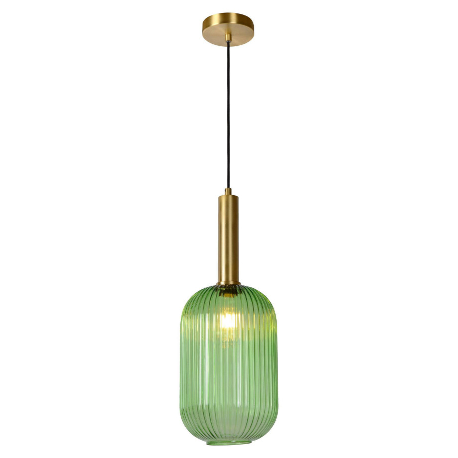 Lucide MALOTO - Hanglamp - Ø 20 cm - 1xE27 - Groen afbeelding 