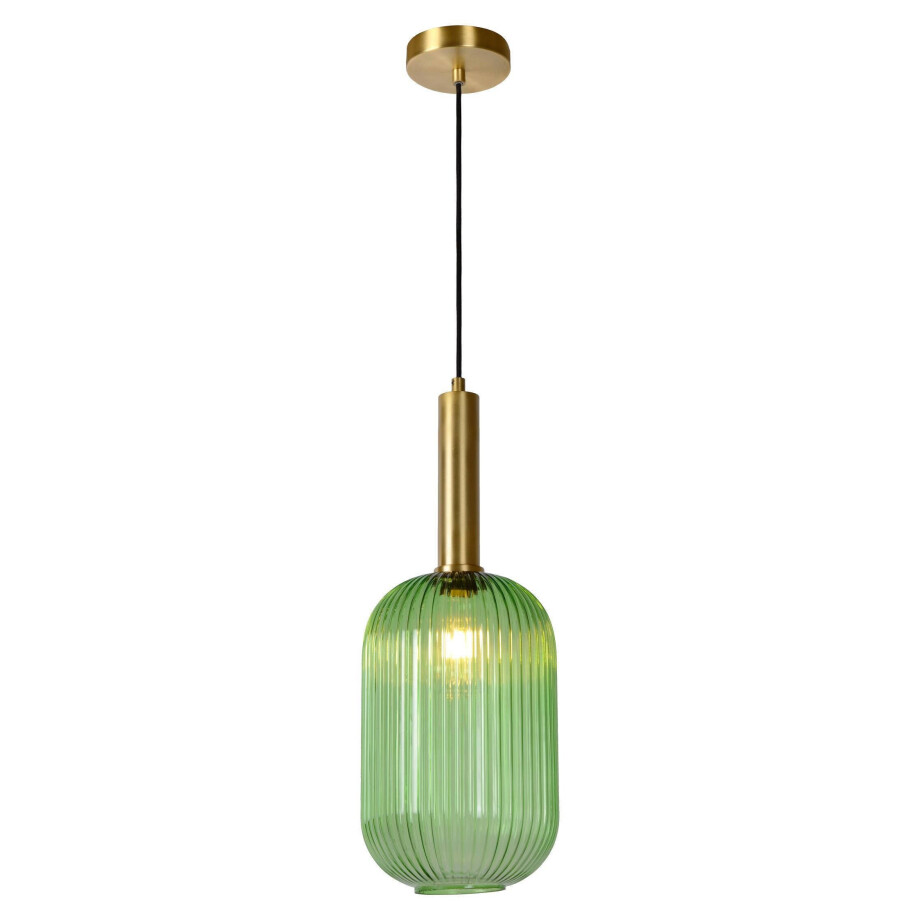 Lucide MALOTO - Hanglamp - Ø 20 cm - 1xE27 - Groen Lucide MALOTO - Hanglamp - Ø 20 cm - 1xE27 - Groen afbeelding