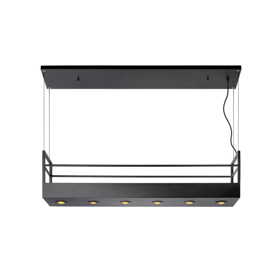 Lucide MIRAVELLE - Hanglamp - 6xGU10 - Zwart Lucide MIRAVELLE - Hanglamp - 6xGU10 - Zwart afbeelding