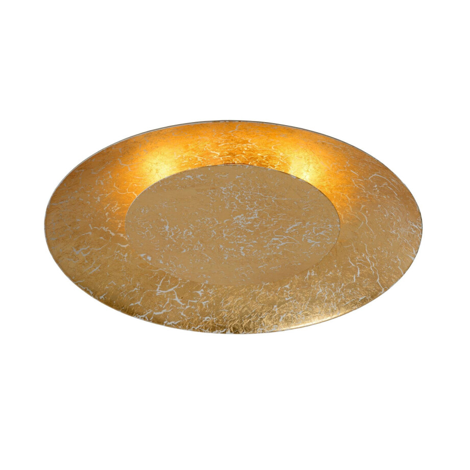 Lucide FOSKAL - Plafonnière - Ø 34,5 cm - LED - 1x12W 2700K - Messing afbeelding 