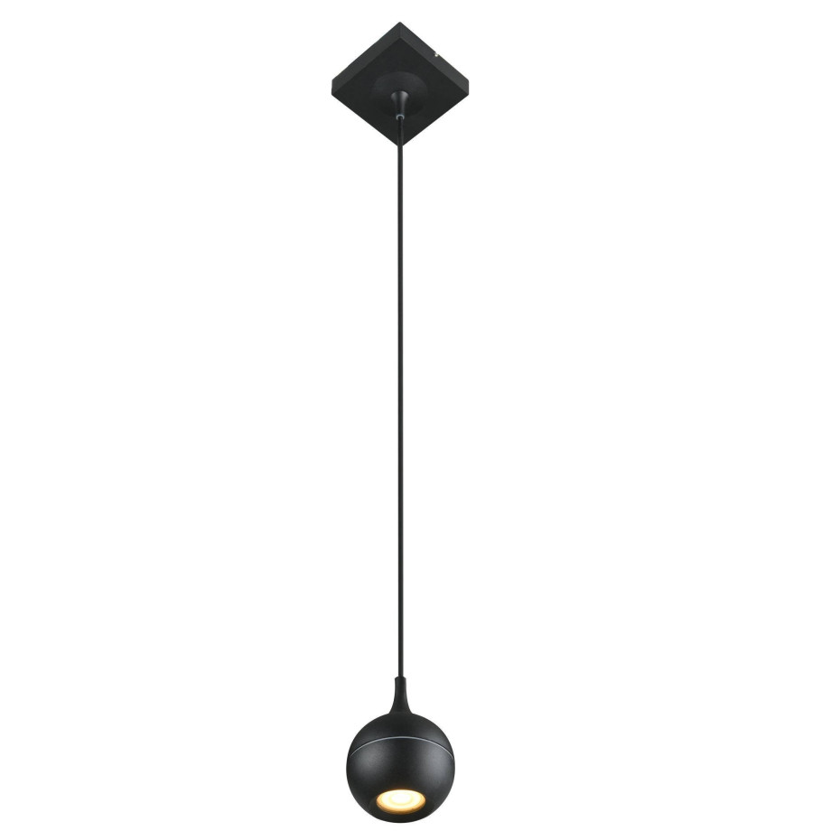 Lucide FAVORI - Hanglamp Badkamer - 1xGU10 - IP44 - Zwart afbeelding 