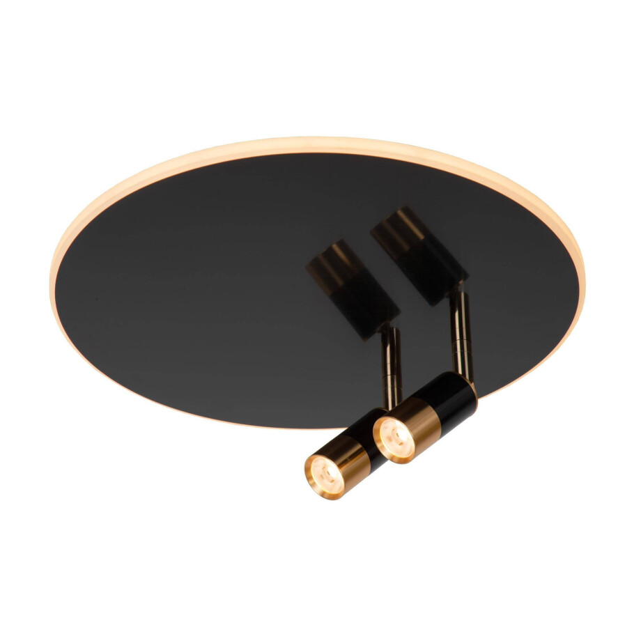 Lucide JUBEL - Plafonnière - Ø 40 cm - LED Dimb. - 2700K - Zwart chroom Lucide JUBEL - Plafonnière - Ø 40 cm - LED Dimb. - 2700K - Zwart chroom afbeelding
