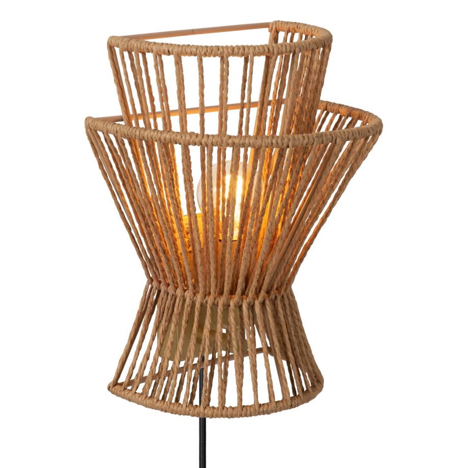 Lucide TASMAN - Wandlamp - 1xE14 - Naturel Lucide TASMAN - Wandlamp - 1xE14 - Naturel afbeelding