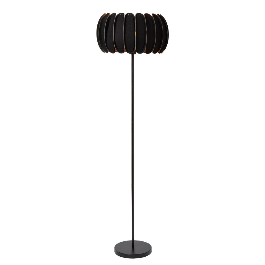 Lucide SPENCER - Vloerlamp - Ø 40 cm - 1xE27 - Zwart afbeelding 