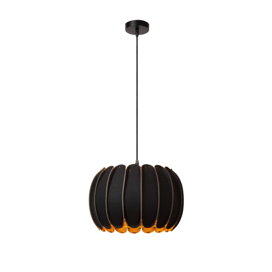 Lucide SPENCER - Hanglamp - Ø 30 cm - 1xE27 - Zwart afbeelding 