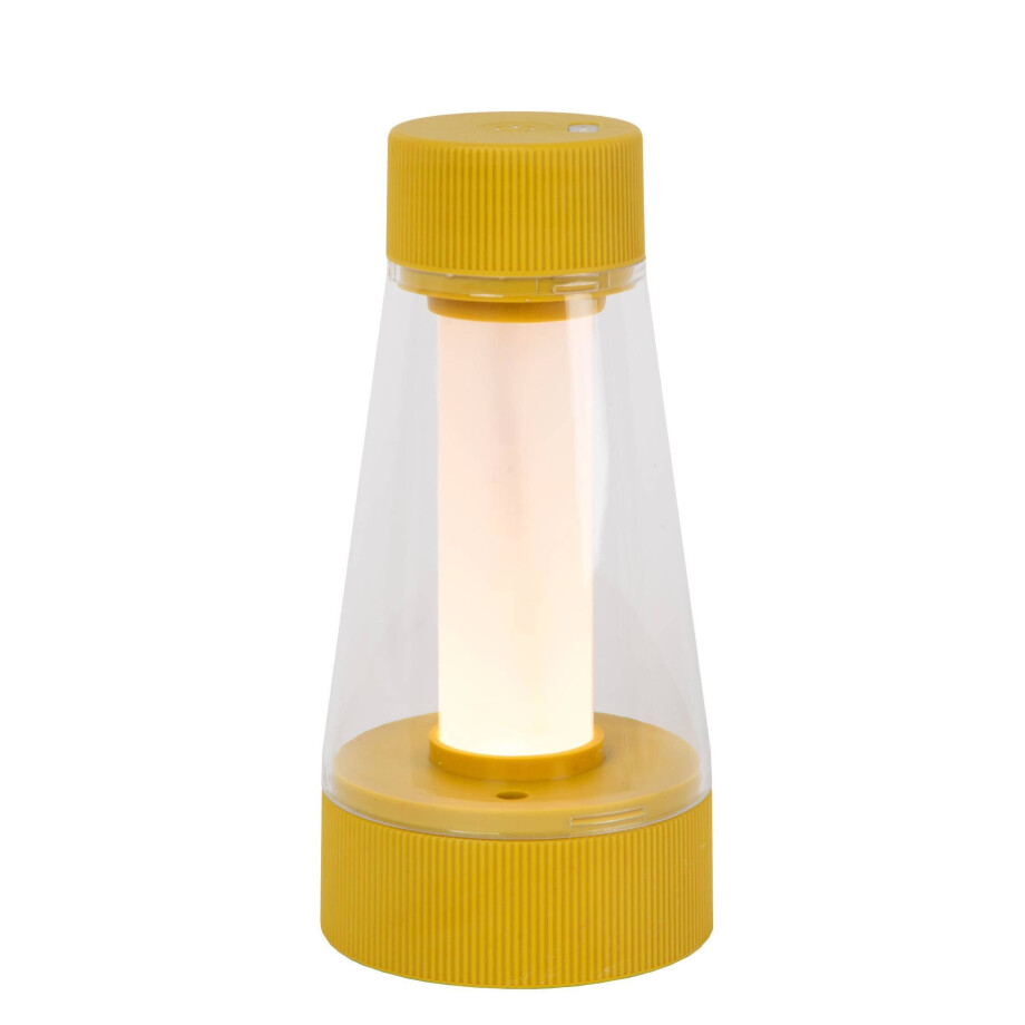 Lucide LORALI - Oplaadbare Tafellamp Binnen/Buiten - Accu/Batterij - Ø 7,7 cm - LED Dimb. - IP44 - Okergeel Lucide LORALI - Oplaadbare Tafellamp Binnen/Buiten - Accu/Batterij - Ø 7,7 cm - LED Dimb. - IP44 - Okergeel afbeelding