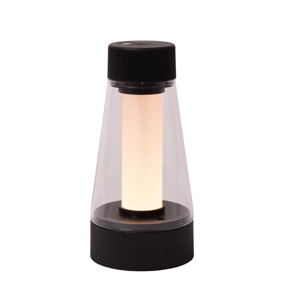 Lucide LORALI - Oplaadbare Tafellamp Binnen/Buiten - Accu/Batterij - Ø 7,7 cm - LED Dimb. - IP44 - Zwart Lucide LORALI - Oplaadbare Tafellamp Binnen/Buiten - Accu/Batterij - Ø 7,7 cm - LED Dimb. - IP44 - Zwart afbeelding