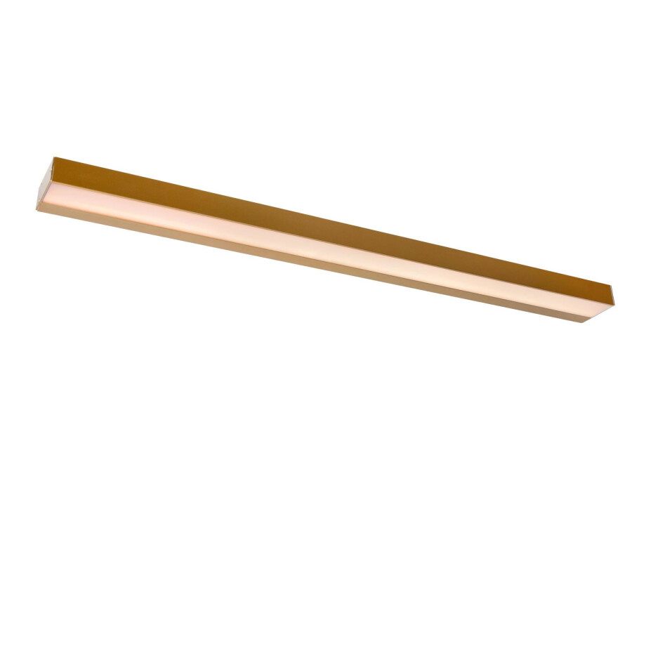Lucide ALEXA - Wandlamp Badkamer - LED - 1x13W 3000K - IP44 - Mat Goud / Messing afbeelding 
